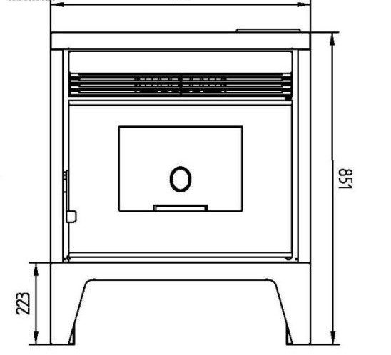 Poêle à granulés Air frontal VerySmartShop – Image 2