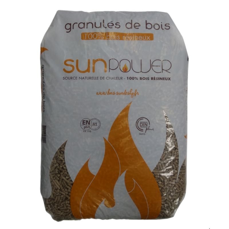 Pellet Sunpower - Palette de 70 sacs de 15 kg