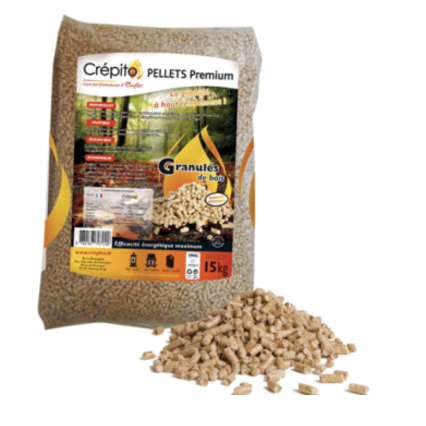 Granulés de bois Crépito par palette de 70 sacs