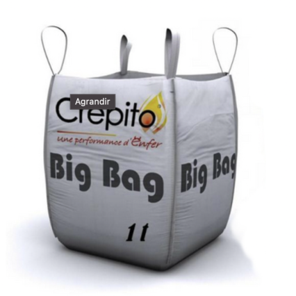 Granulés de bois Crépito en BigBag 1 Tonne