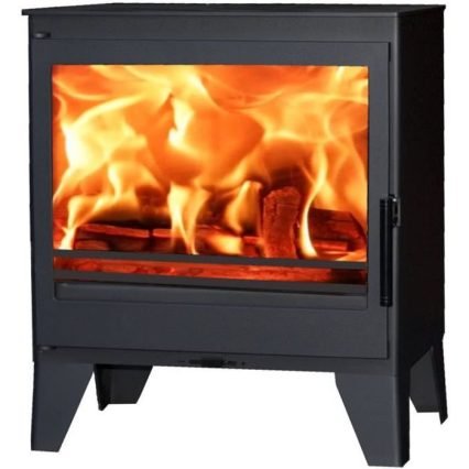 PANADERO Perle 7,1 Kw Poêle à bois en acier - Flamme verte 5 étoiles - Rendement : 81,1 % - Buches 50 cm - Ecodesign 2022